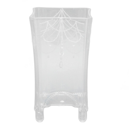 Wattepad-Halter - Box mit Bodenöffnung - durchsichtig