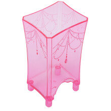 Rosa Wattepad-Halter Aufbewahrungsbox, Kunststoff