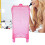 Rosa Wattepad-Halter Aufbewahrungsbox, Kunststoff 15