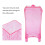 Rosa Wattepad-Halter Aufbewahrungsbox, Kunststoff 5
