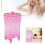 Rosa Wattepad-Halter Aufbewahrungsbox, Kunststoff 16