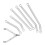 1/24 RC Spurstangen-Kit Aluminium Silber 61,5/68,5 mm 8