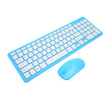 GKM520 96-Tasten blaue kabellose Tastatur & Maus 10 m