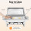 Folding Food Warmer Buffet Server,Stainless Steel Chafing Dish 7