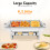 Folding Food Warmer Buffet Server,Stainless Steel Chafing Dish 6