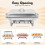 Folding Food Warmer Buffet Server,Stainless Steel Chafing Dish 5