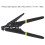 Lightweight Nylon Cable Tie Gun Black Adjustable Tension Plastic Zip Tie Tool 10