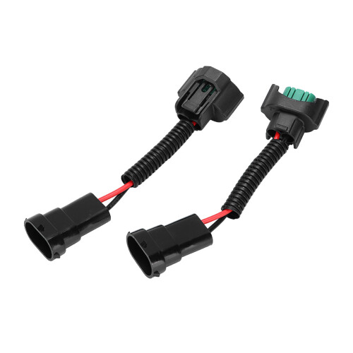 2Pcs H11 Bulb Lamp Base Adapter Socket Female Male 2