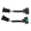 2Pcs H11 Bulb Lamp Base Adapter Socket Female Male 2