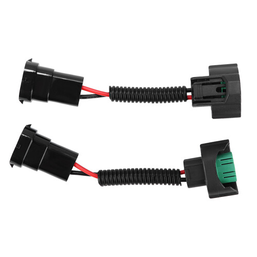2Pcs H11 Bulb Lamp Base Adapter Socket Female Male 1