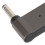 Conector Type-C hembra a macho de aluminio 100W 5A 4.0x1.35mm 8