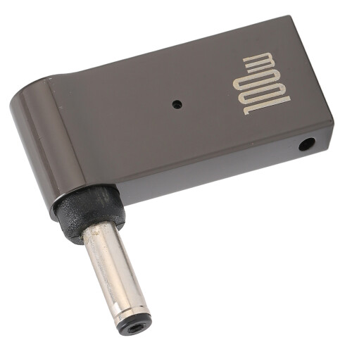 Conector Type-C hembra a macho de aluminio 100W 5A 4.0x1.35mm 2