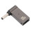 Conector Type-C hembra a macho de aluminio 100W 5A 4.0x1.35mm 1
