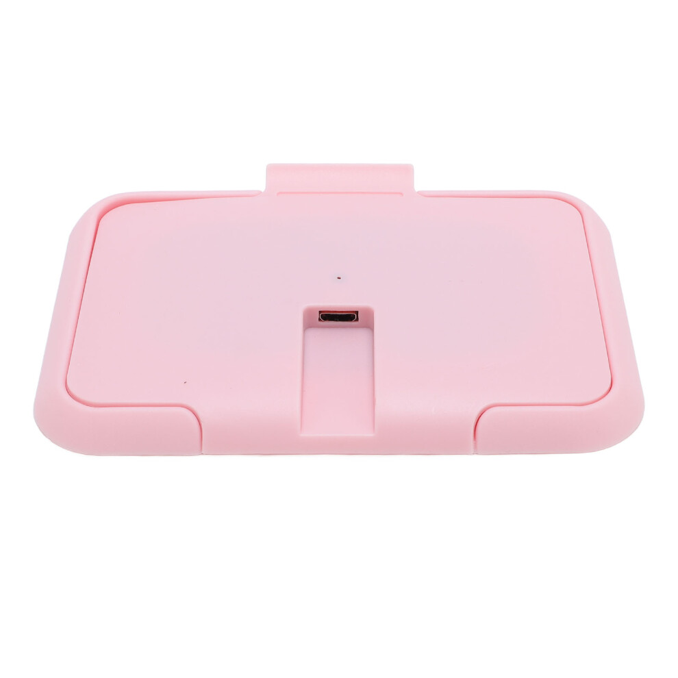 Portable Usb Baby Wipes Warmer, 12X8cm, Constant Temperature Pink