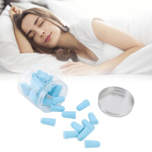 30 piezas de tapones para dormir azules 25x13 mm de rebote lento
