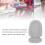 Baby Stroller Cushion Removable Washable Light Gray 67x35.5cm 5