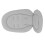 Baby Stroller Cushion Removable Washable Light Gray 67x35.5cm 15