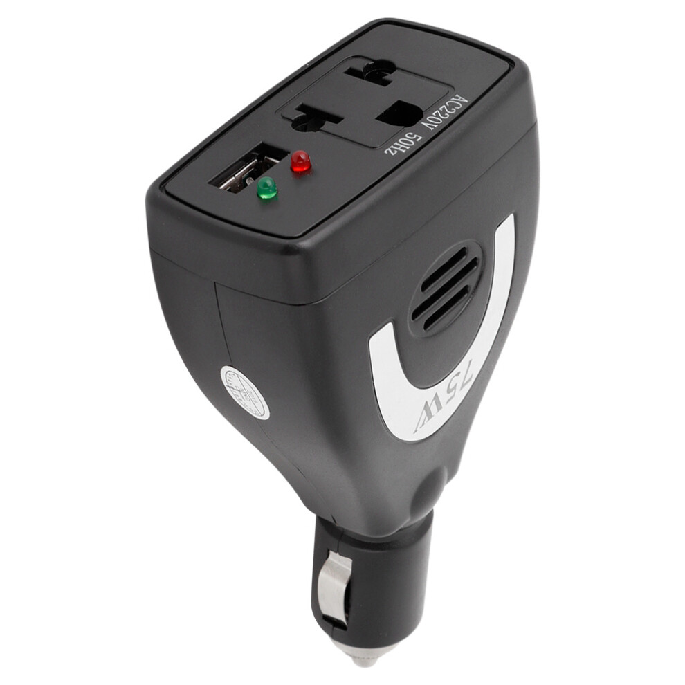 75W Dc12v To Ac Car Power Inverter Converter Usb 9387669449571