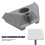 Satellite Mount Pole Adapter 8 for 21-25mm Poles, PC Material 5