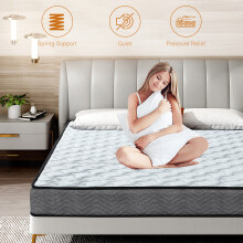 (Single (90 x 190 x 18cm)) Memory Foam Mattress Spring Bed Orthopaedic Healthy Sleep 3FT Pregnant Women and Elderly