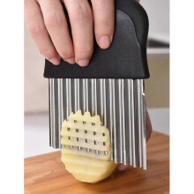 Fry Potato Cutter Slicer Stainless Steel Cut Waffle Slices Adjustable