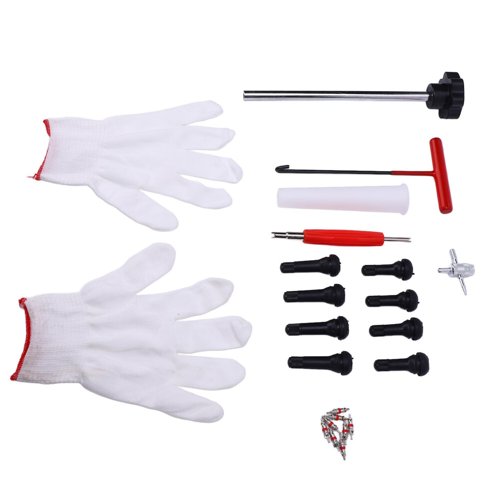 Heavy-Duty 24Pcs Tire Valve Change Tool Set For Vehicles Tr413/Tr414 Black 4601341690828