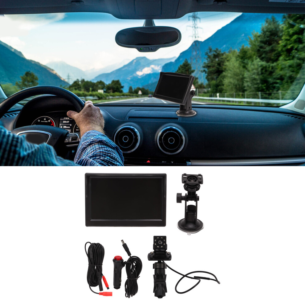 5in Baby Car Seat Monitor HD Screen Waterproof Rear Camera for Car Truck SUV