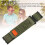 Adjustable OD Green Nylon Hook Loop Sport Watch Strap 17cm 8