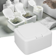 Wattestäbchen-Behälter Staubdicht Druckdesign Rhombus-Form kleiner Wattepads Spender Wattepads-Aufbewahrungsbox mit Deckel