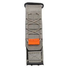 Adjustable Grey Nylon Sport Watch Strap for Men & Women, 17x3cm