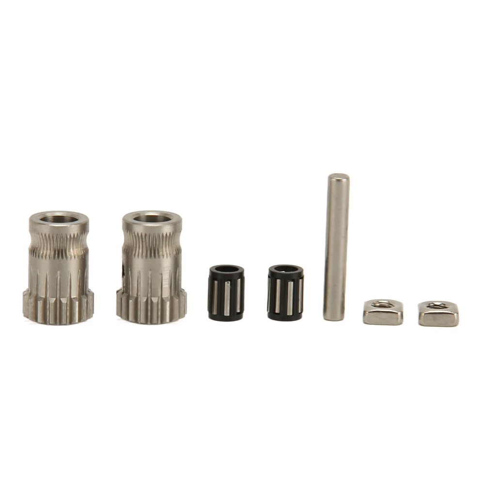 7Pcs Dual Drive Extruder Gear Stainless Steel 3D