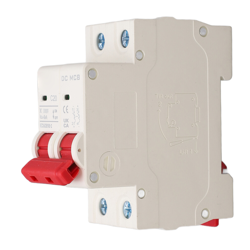 2P DC Circuit Breaker 6000A Breaking Capacity Mini