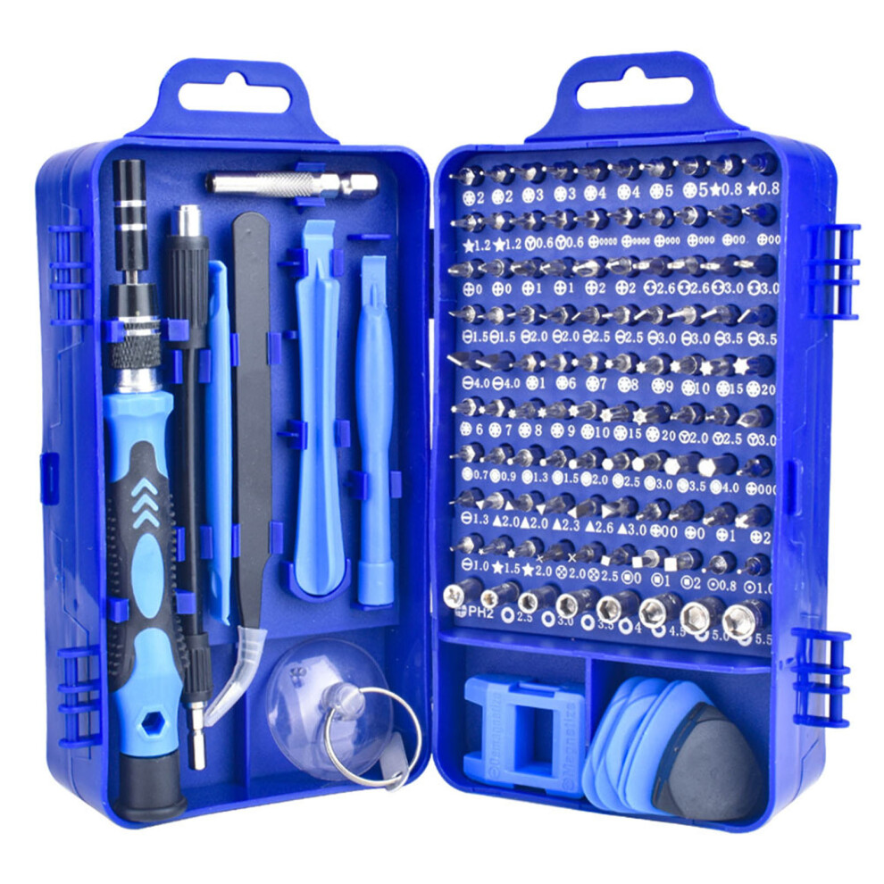 Repair Screwdriver 115 In 1 Chrome Vanadium Alloy Blue