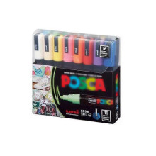 Water-based acrylic marker pen color set graffiti large-headed pen 16 colors