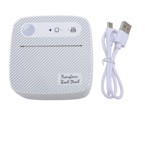 Portable Bluetooth Thermal Sticker Printer - 203dpi, 57mm, Rechargeable 1200mAh 2