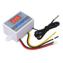 Digitaler Temperaturregler Thermostat Heizungs-Kühlung Schalter mit wasserdichtem Sensor 10A 24V 240W
