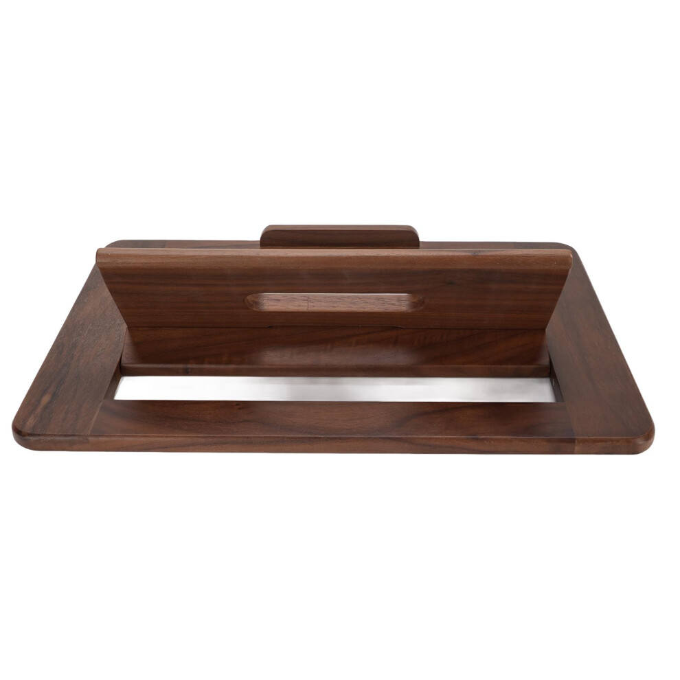 Walnut Wood Foldable Laptop & Tablet Desktop Stand For Home & Office 7891341698048
