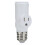 2 Stück Weiß E26 1250W 3-poliger Lichtsockel-Adapter 12