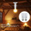 2 Stück Weiß E26 1250W 3-poliger Lichtsockel-Adapter 10