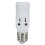 2 Stück Weiß E26 1250W 3-poliger Lichtsockel-Adapter 7