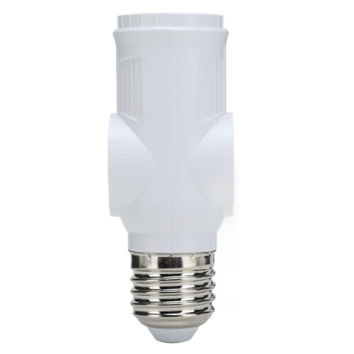 2 Stück Weiß E26 1250W 3-poliger Lichtsockel-Adapter 2