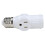 2 Stück Weiß E26 1250W 3-poliger Lichtsockel-Adapter 13