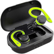 (Green) Swimming Waterproof Bluetooth Headphones Dual Wear Sports Wireless Headphones Tws Ipx7 earbuds stereo Headphones