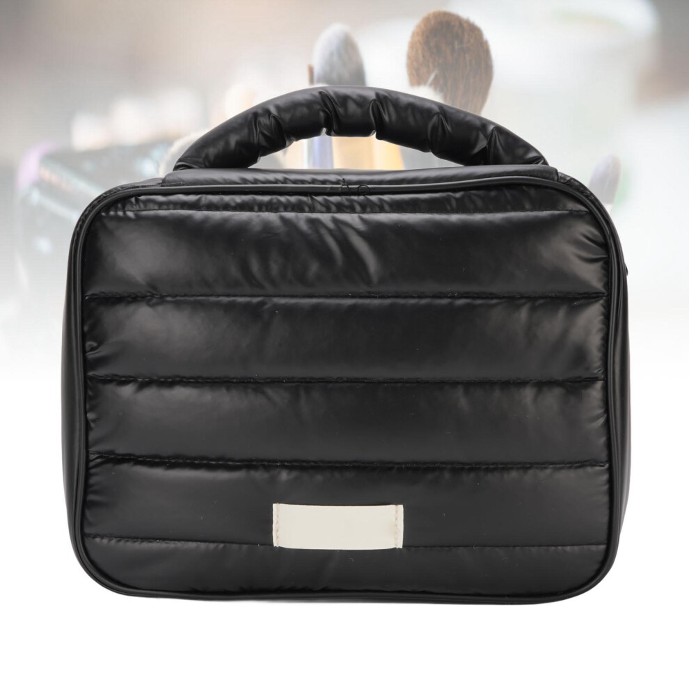 Large Capacity Rainproof Travel Makeup Bag 24.5x19x9cm Black