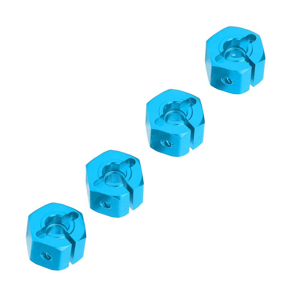 Aluminum Alloy Hex Wheel Hub Adapter 8Mm For Scx10 Cc01 Wraith 90027 90034 Blue 8731341698732