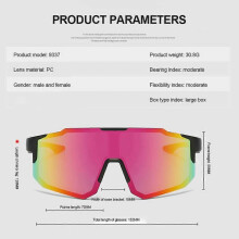 (color02)Cycling Sunglasses Men Women Mountain Bike Road Eyewear Bicycle Riding Outdoor Sports Glasses Hiking Goggles