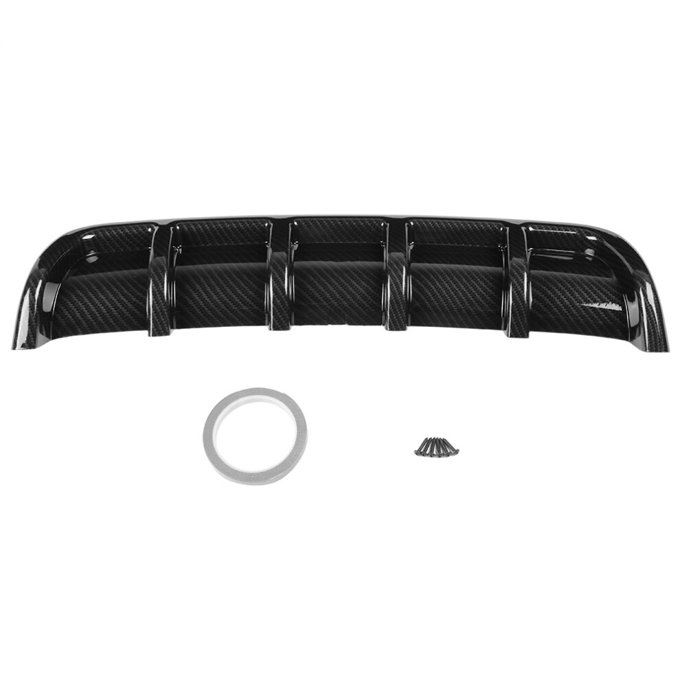 Universal Car Rear Bumper Shark Fin Spoiler Black 9387669452052