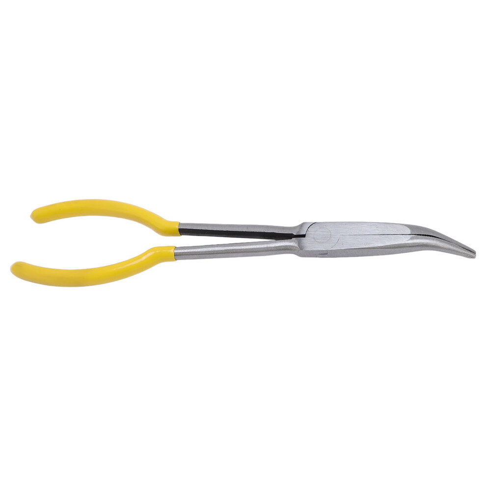 11 Inch Long Reach Needle Nose Pliers, High Carbon Steel, 25 For Automotive Repair 3471341699692