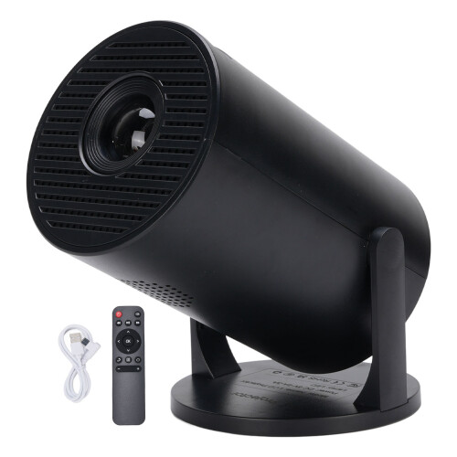 1080P WiFi Bluetooth Portable Projector 16x8.89cm Black 2