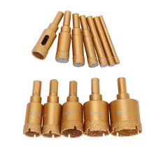 12Pcs M10 Diamond Drill Bit Set 6-35mm, 40 Grit for Masonry & Glass